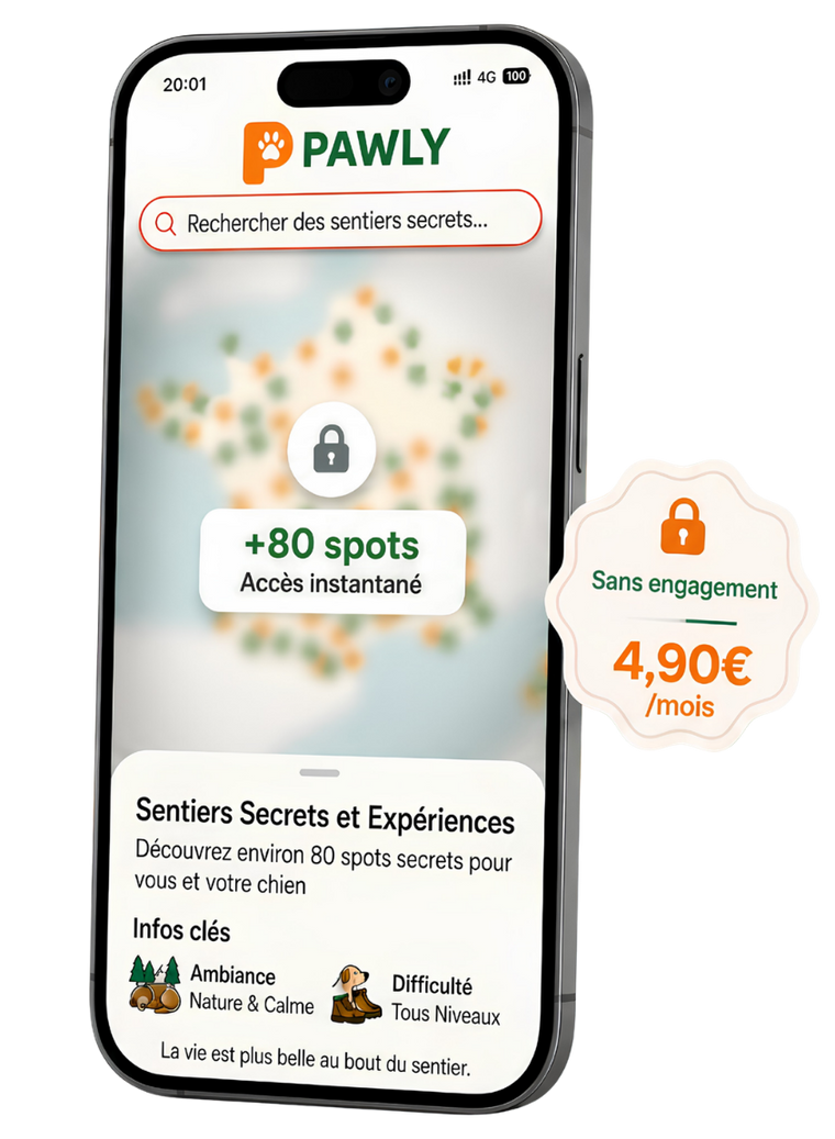 La carte Pawly des spots dog-friendly